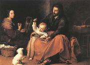 MURILLO, Bartolome Esteban The Holy Family with a Bird Sweden oil painting artist